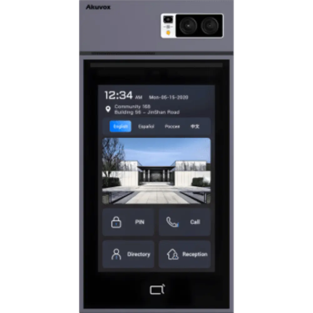 Videoportero IP / Pantalla Táctil IPS 10" / Cámara 5 Megapixel / Android / Reconocimiento Facial / Acceso QR NFC Bluetooth Tarjeta PIN / IP66 IK08