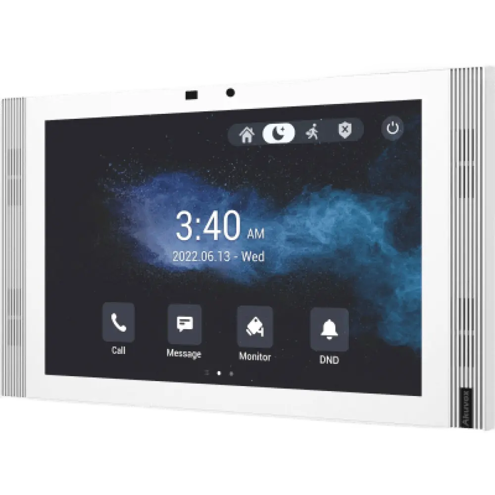 Monitor Táctil IP / 10" IPS LCD / Android 12 / Wi-Fi 6 / PoE 802.3af / 8 Entradas de Alarma / SIP / Gestión Cloud