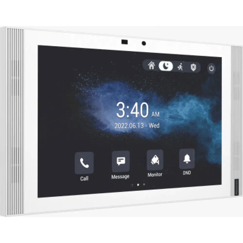 Monitor Táctil IP / 10" IPS LCD / Android 12 / Wi-Fi 6 / PoE 802.3af / 8 Entradas de Alarma / SIP / Gestión Cloud