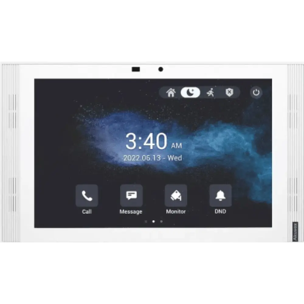 Monitor Táctil IP / 10" IPS LCD / Android 12 / Wi-Fi 6 / PoE 802.3af / 8 Entradas de Alarma / SIP / Gestión Cloud