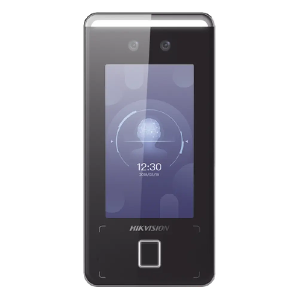 Terminal de Reconocimiento Facial / Pantalla Táctil 4.3 pulgadas / Wi-Fi / IP65 / Alcance 0.3 a 1.5 m (0.98 a 4.92 ft) / 3,000 Usuarios / 150,000 Eventos / WDR / QR / Videoportero