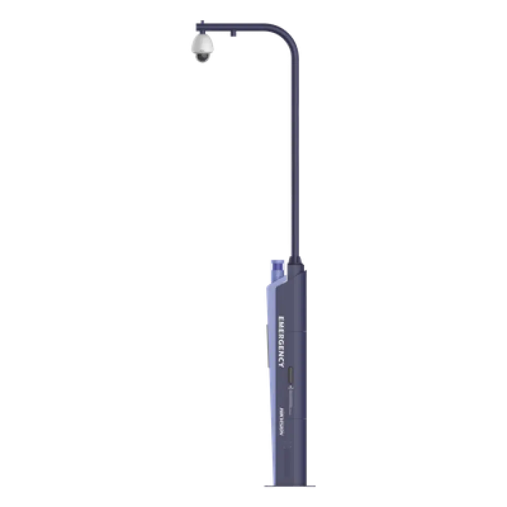 Estación de Pánico con Videollamada / Cámara 2 Megapixel / Sirena 110 dB / Alarma Visual RGB / IP65 / Switch 8 Puertos / Captación de Voz 5 m (16.4 ft)