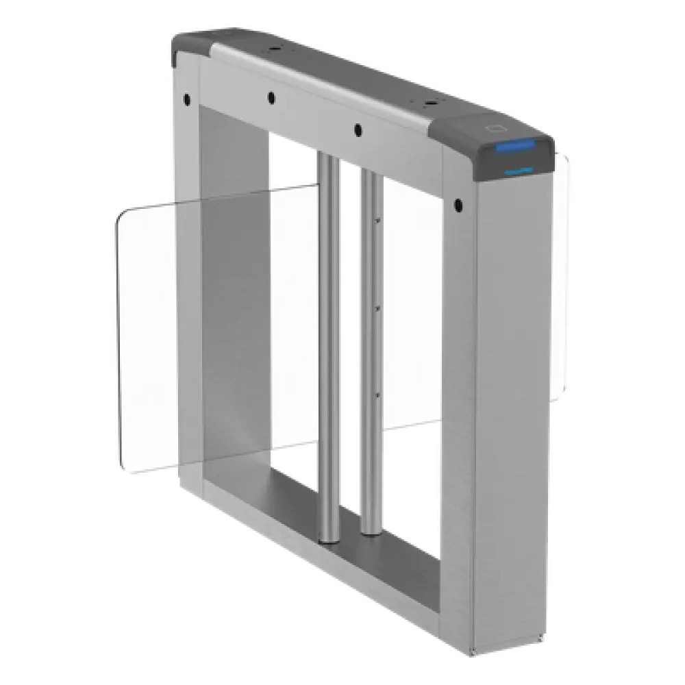 Carril Central para Torniquete Swing / Ancho 90 cm / Exterior / Acero Inoxidable SUS304 / 4 Pares Sensores IR / 20-60 Personas/Minuto / -20°C a 65°C