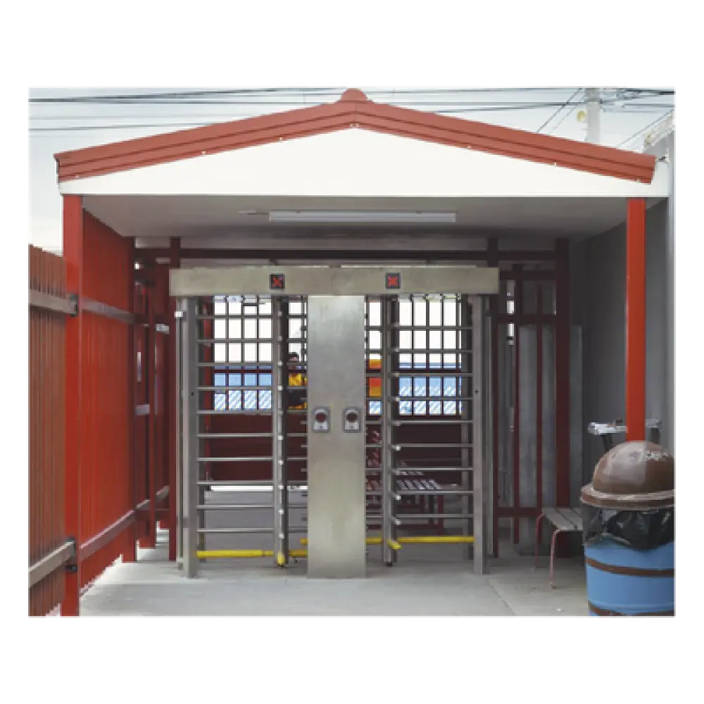 Torniquete de Cuerpo Completo / Doble Acceso / Acero Inoxidable 304 / 30 Personas/min / Interior/Exterior / 4 Ejes de Seguridad / 2.31 x 1.46 x 2.2 m (7.58 x 4.79 x 7.22 ft) / 800 kg (1763.7 lb)
