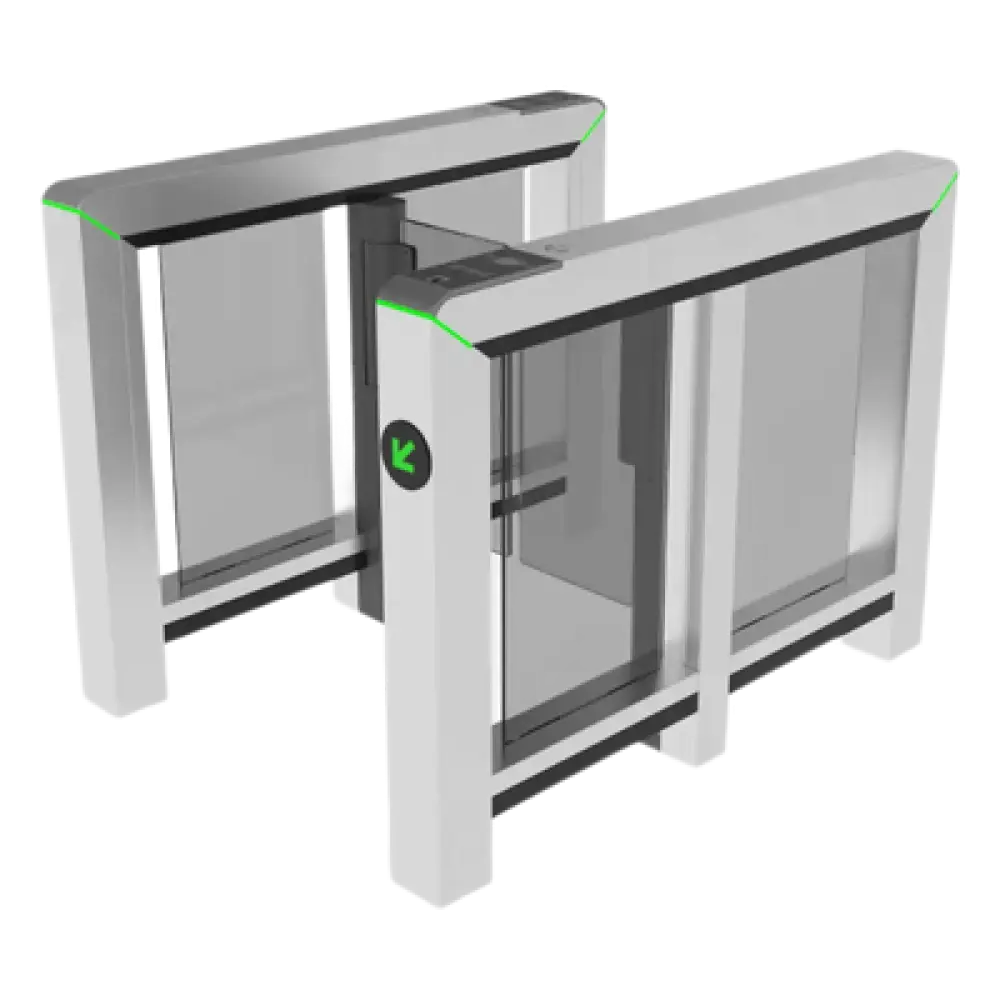 Puerta de Velocidad / Un Solo Carril / Sensores Infrarrojos 8 a 12 Pares / Acero Inoxidable SUS304 / Panel de Lectura Multitecnología / Motor Sin Escobillas / Controlador PGIC Integrado