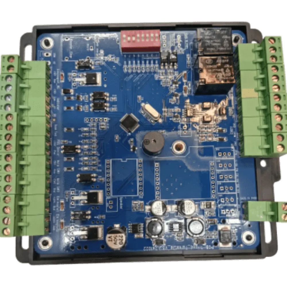 Tarjeta de Control de Acceso / 2 Entradas Pulso Seco / 2 Salidas Solenoide / 24V DC / Dipswitch Configurable / Compatible DS-K3H4420-120 y DS-K3H4410-120