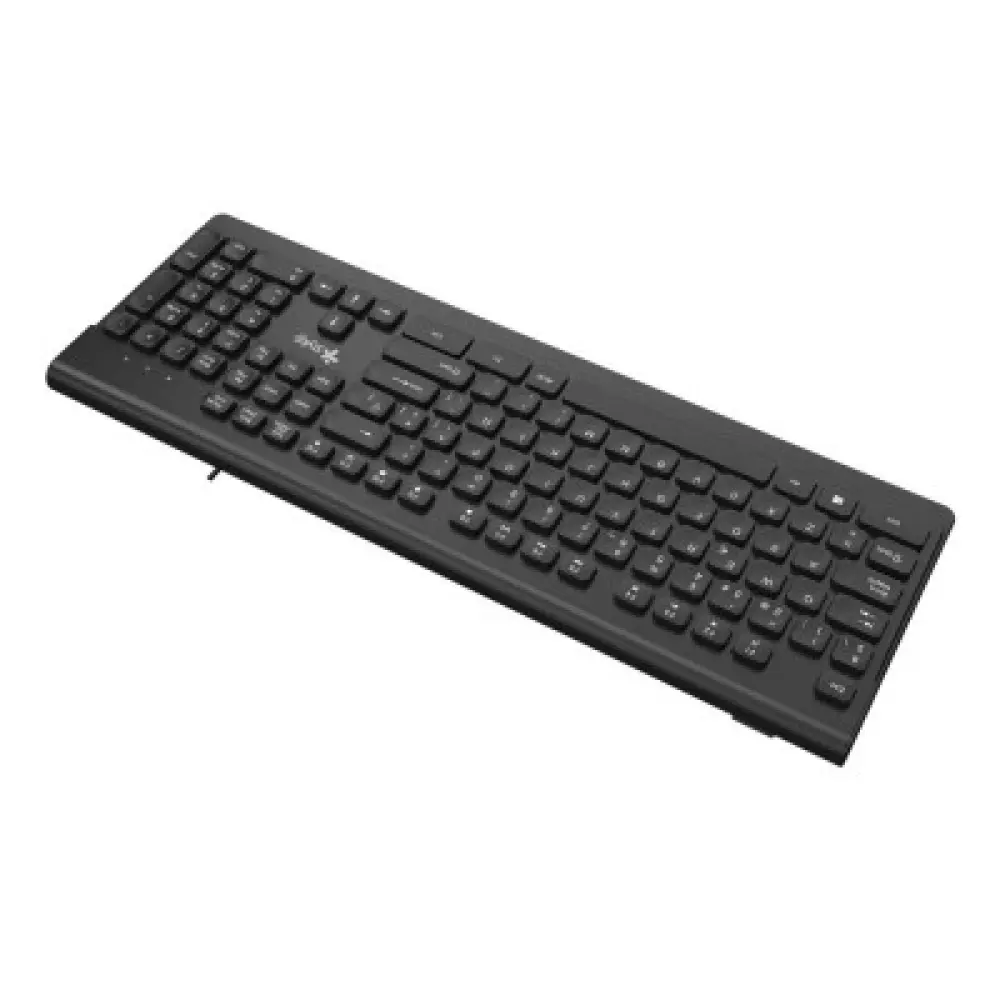 Teclado Alámbrico Stylos STPTEC6B Membrana 100  104 Teclas Conexión USB A 1.5m Negro -