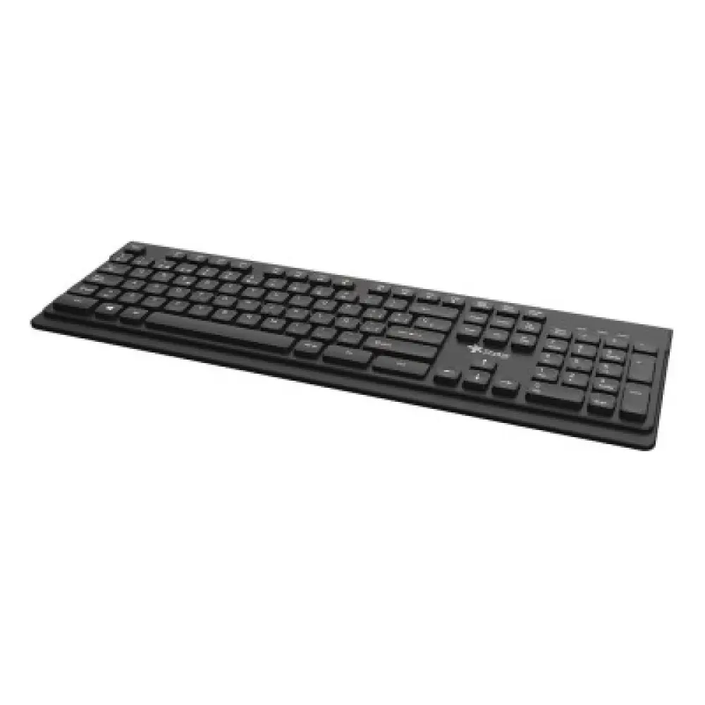 Teclado Alámbrico Stylos STPTEC6B Membrana 100  104 Teclas Conexión USB A 1.5m Negro -