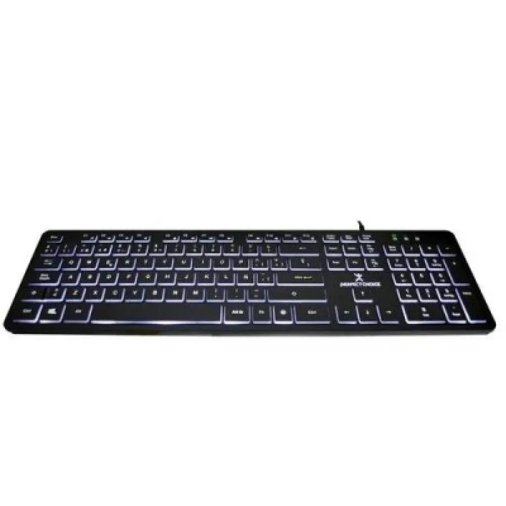 Teclado Alámbrico SLIM PC-201304 PERFECTCHOICE con iluminación blanca  Backlight -