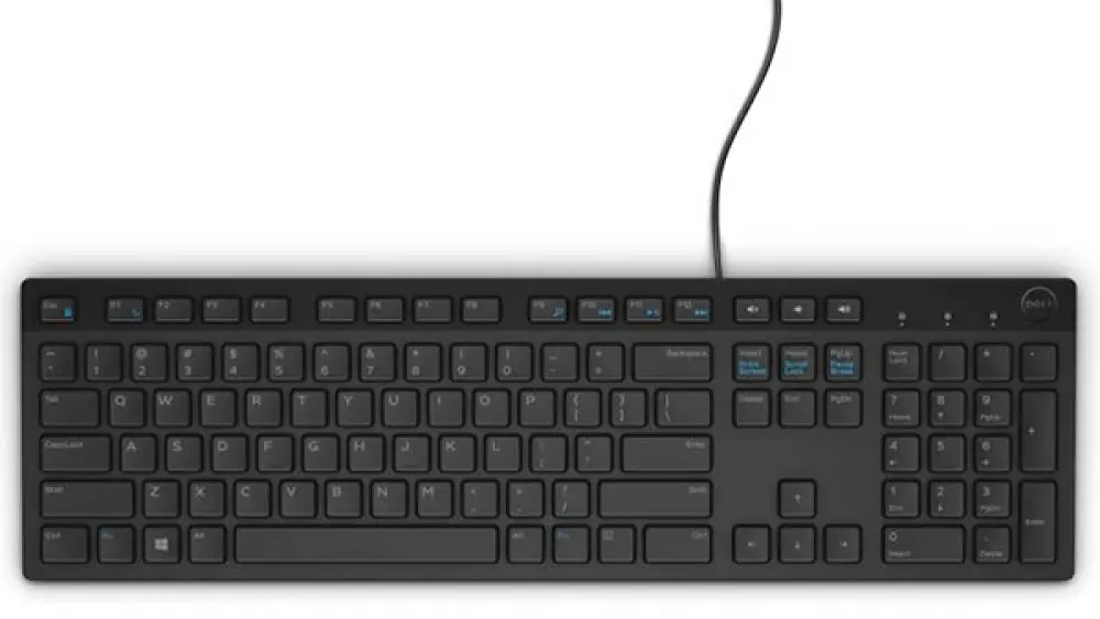 Teclado DELL 580-ADRC - USB, Negro, Alámbrico, En Español