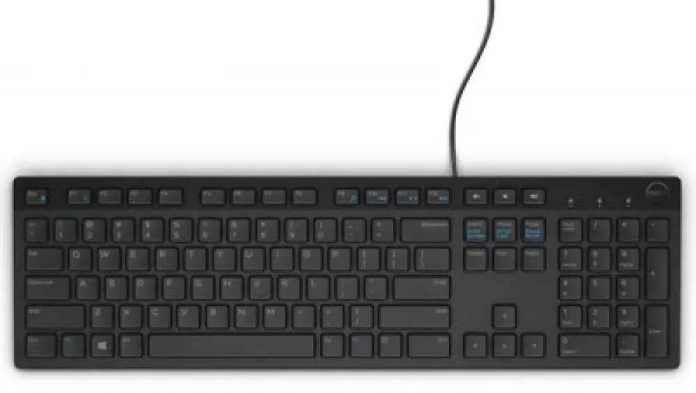 Teclado DELL 580-ADRC - USB, Negro, Alámbrico, En Español