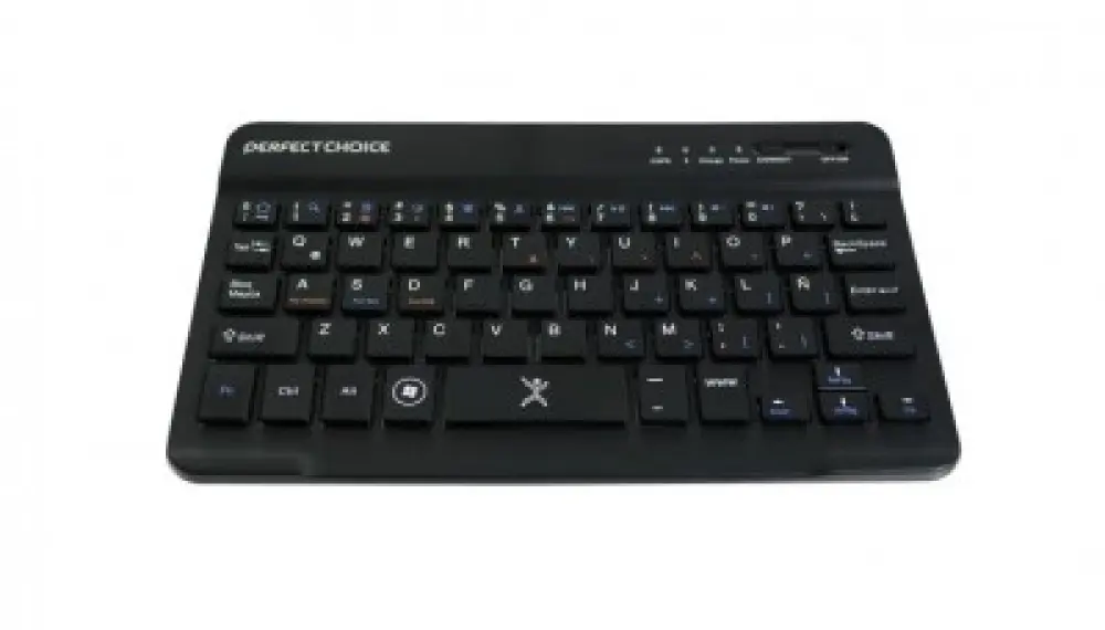 Mini Teclado Inalámbrico Bluetooth Universal Ultra delgado Color Negro | PERFECT CHOICE -