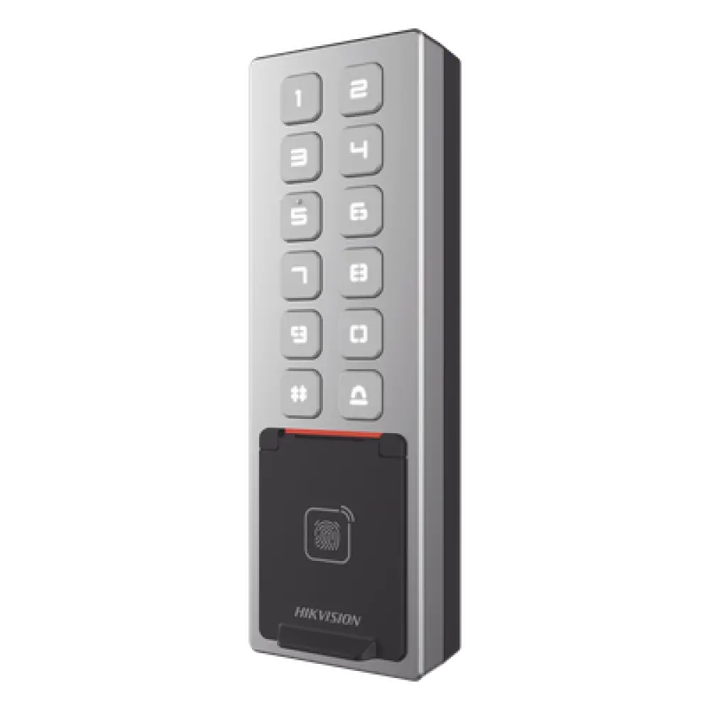 Teclado de Control de Acceso IP / Wi-Fi / Antivandálico IP65 e IK08 / Lector MIFARE 13.56 MHz / 3,000 Huellas / 10,000 Tarjetas / Bluetooth