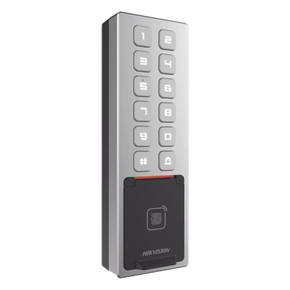Teclado de Control de Acceso IP / Wi-Fi / Antivandálico IP65 e IK08 / Lector MIFARE 13.56 MHz / 3,000 Huellas / 10,000 Tarjetas / Bluetooth