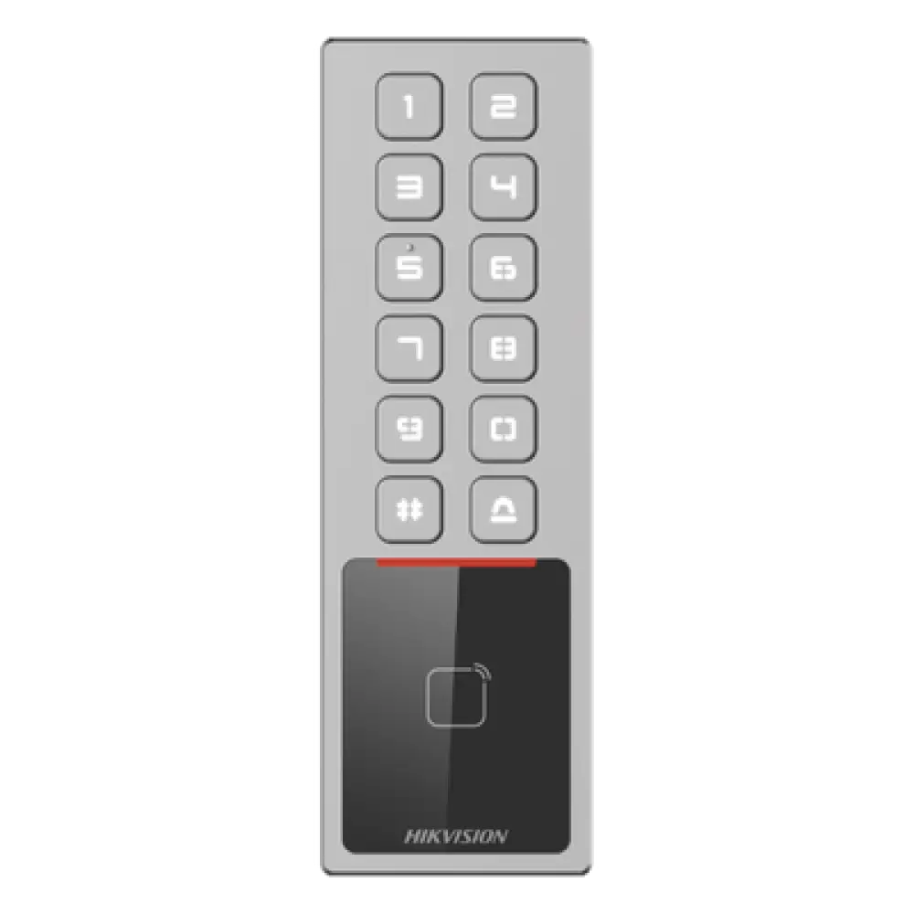 Teclado de Control de Acceso Antivandálico / IP65 & IK08 / 3,000 Usuarios / 10,000 Tarjetas / Lector MIFARE 13.56 MHz / TCP/IP y RS485 / 100,000 Eventos