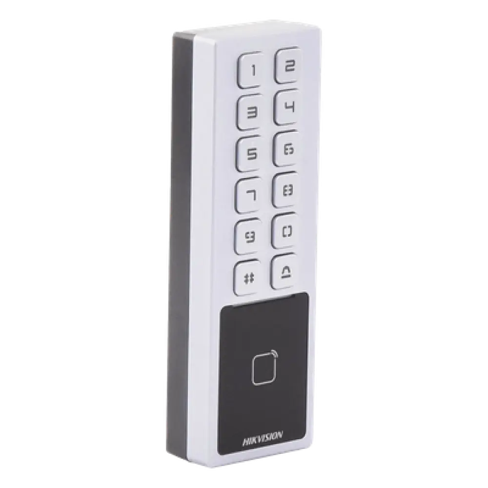 Teclado de Control de Acceso Antivandálico / IP65 & IK08 / 3,000 Usuarios / 10,000 Tarjetas / Lector MIFARE 13.56 MHz / TCP/IP y RS485 / 100,000 Eventos