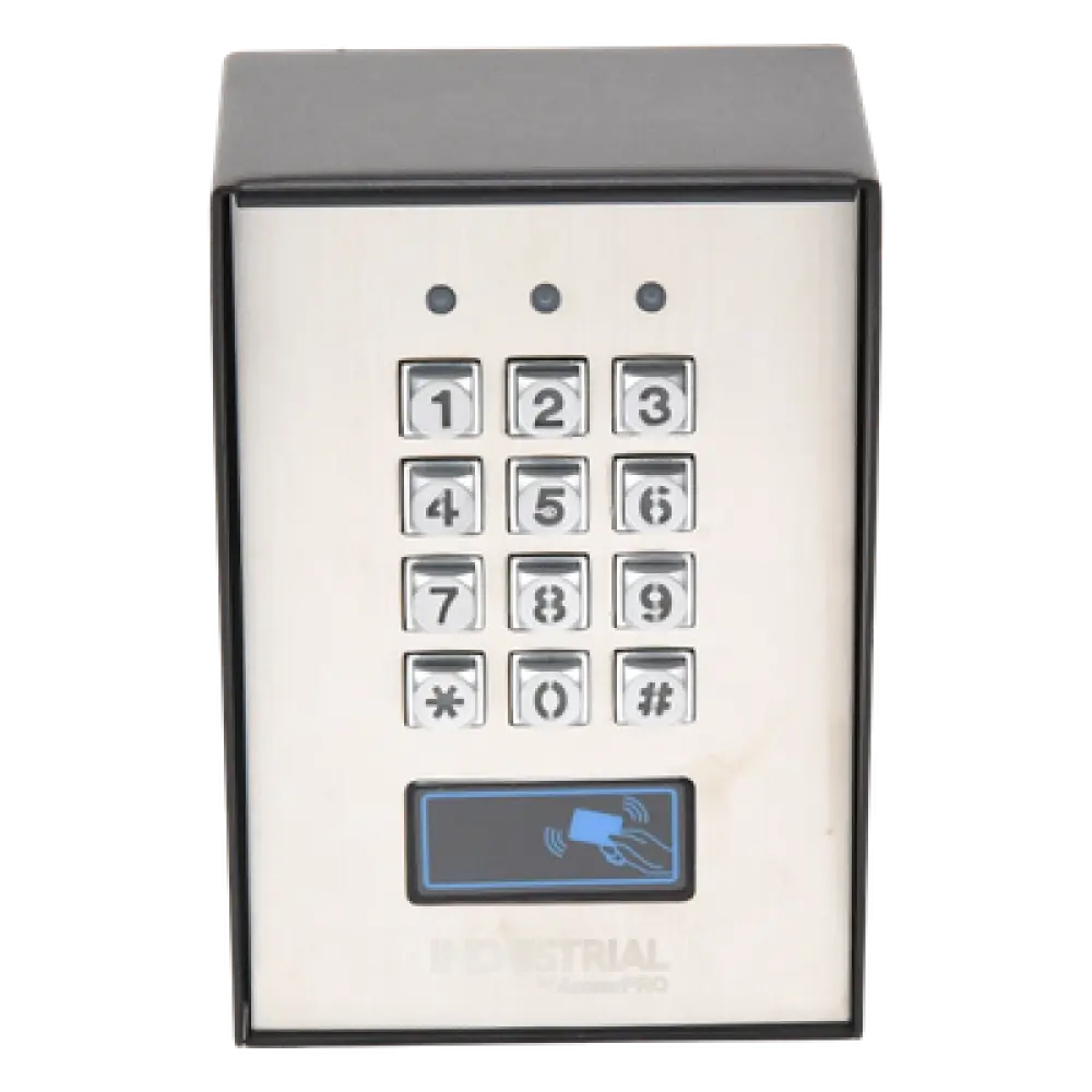 Teclado de Control de Acceso / 3 Métodos de Acceso / 1,200 Usuarios / 3 Relés / Salida Wiegand / Antivandálico / Lector de Proximidad