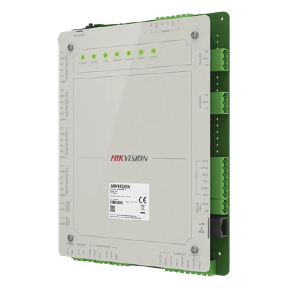 Controlador de Acceso / 2 Puertas / 4 Lectores / 100,000 Tarjetas / 10,000 Huellas / SaaS en la Nube / Gabinete con Fuente 12 Vcd 8 A