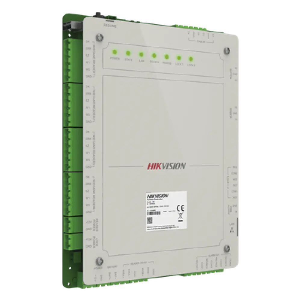 Controlador de Acceso / 2 Puertas / 4 Lectores / 100,000 Tarjetas / 10,000 Huellas / SaaS en la Nube / Gabinete con Fuente 12 Vcd 8 A