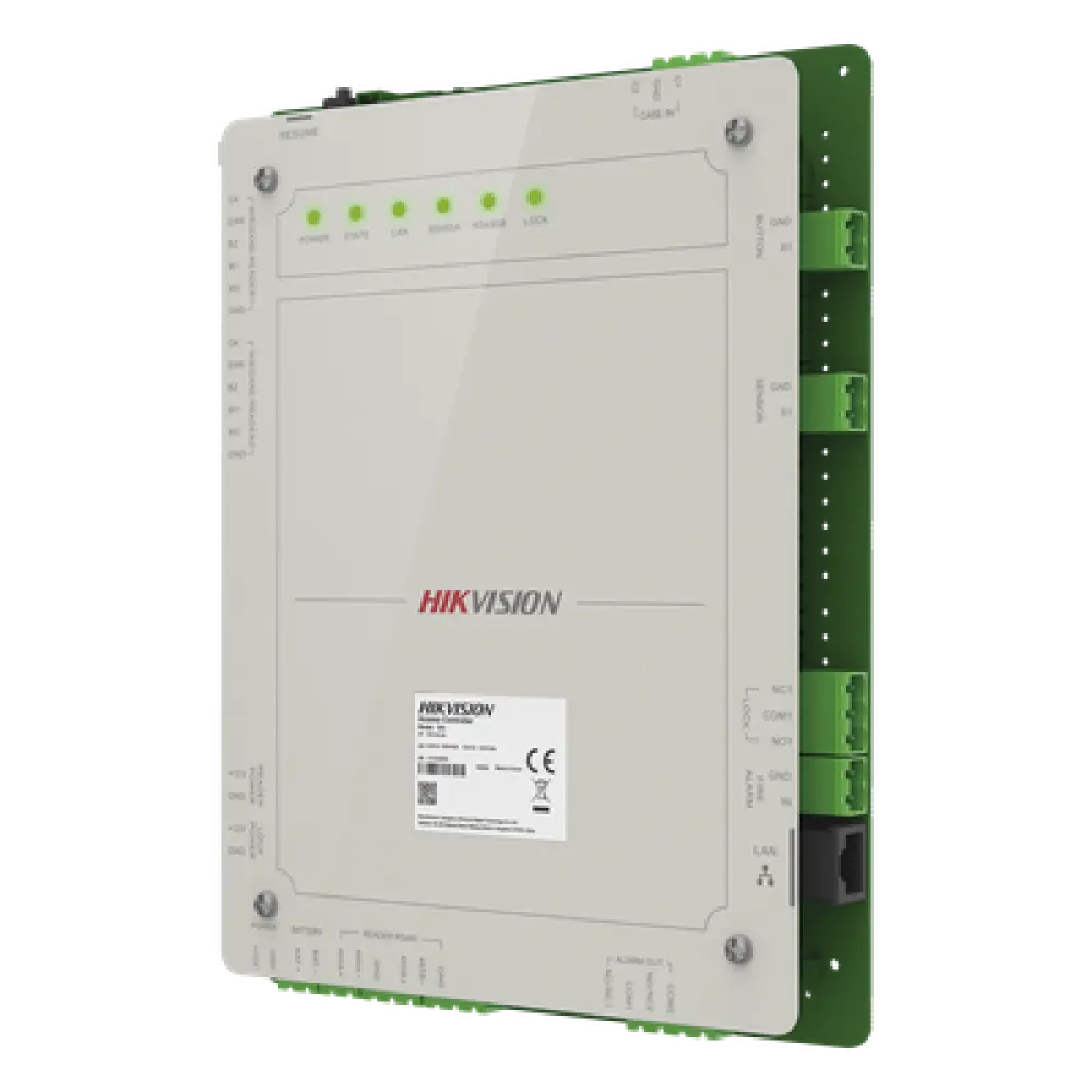Controlador de Acceso / 1 Puerta / 100,000 Usuarios / 10,000 Huellas / 2 Lectores Integrados / TCP/IP con Batería de Respaldo / Administración en la Nube