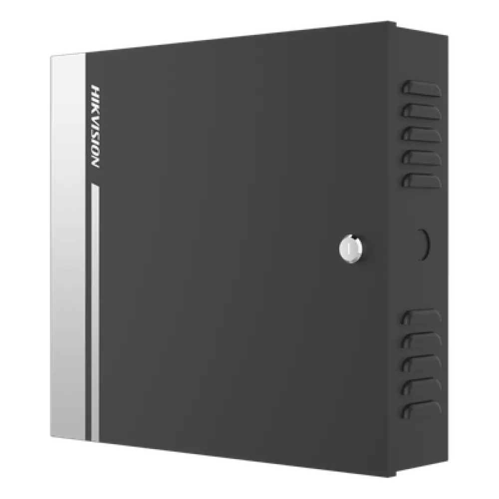 Controlador de Acceso / 1 Puerta / 2 Lectores Wiegand o RS-485 / 10,000 Tarjetas / 50,000 Eventos / Gabinete Metálico con Fuente 12Vcc/8A / Batería de Respaldo / TCP/IP / -20°C a 65°C