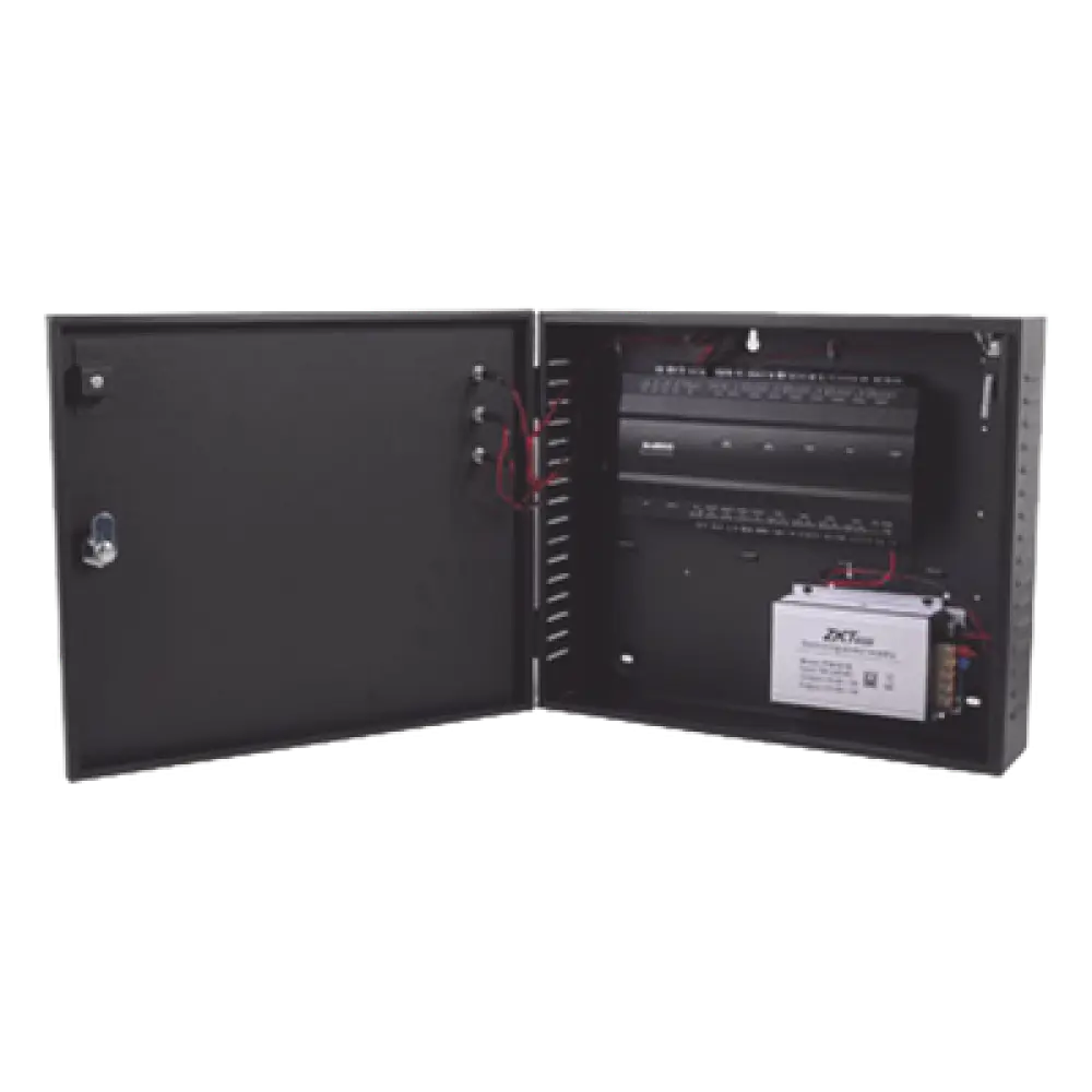 Controlador de Acceso 2 Puertas / 3,000 Huellas / 30,000 Tarjetas / TCP/IP / Gabinete con Fuente 12V 5A / Memoria SD hasta 32GB