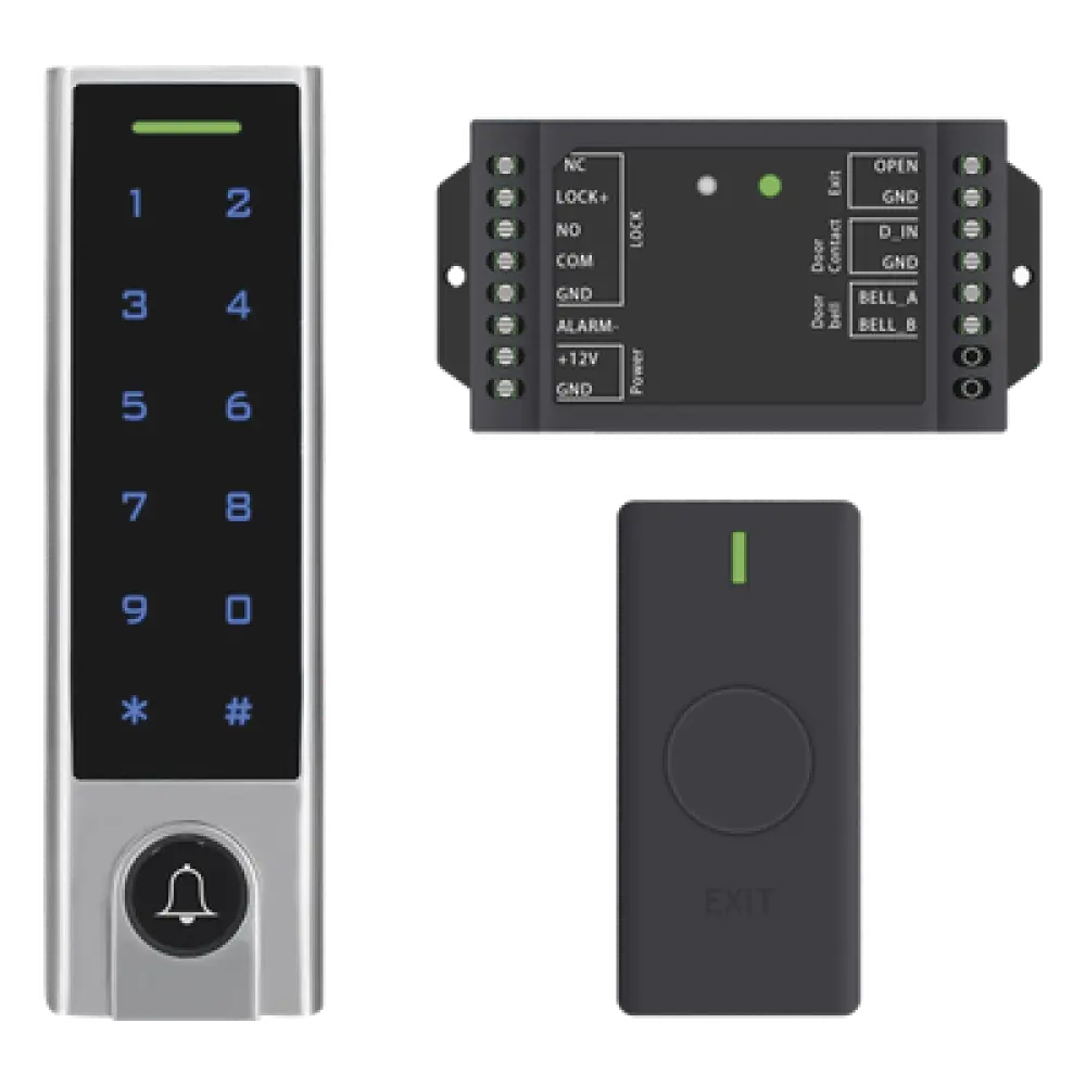 Controlador de Acceso con Teclado Inalámbrico / IP65 / 1000 Tarjetas / 125 kHz / 433 MHz / 30 m (98.4 ft) / -40 a 60 °C