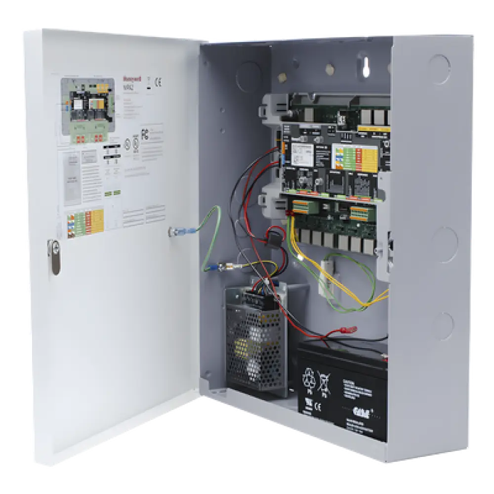Controlador de Acceso IP / 2 Puertas / 4 Lectores / PoE / OSDP v2 y Wiegand / Expansible a 36 Puertas / AES-256 / UL 294