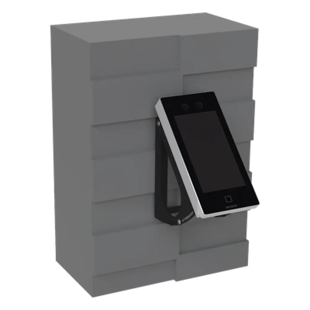 Base de Pared para Lectora / Ángulo Ajustable 25°-55° / Acero con Recubrimiento en Polvo / Instalación en Pared
