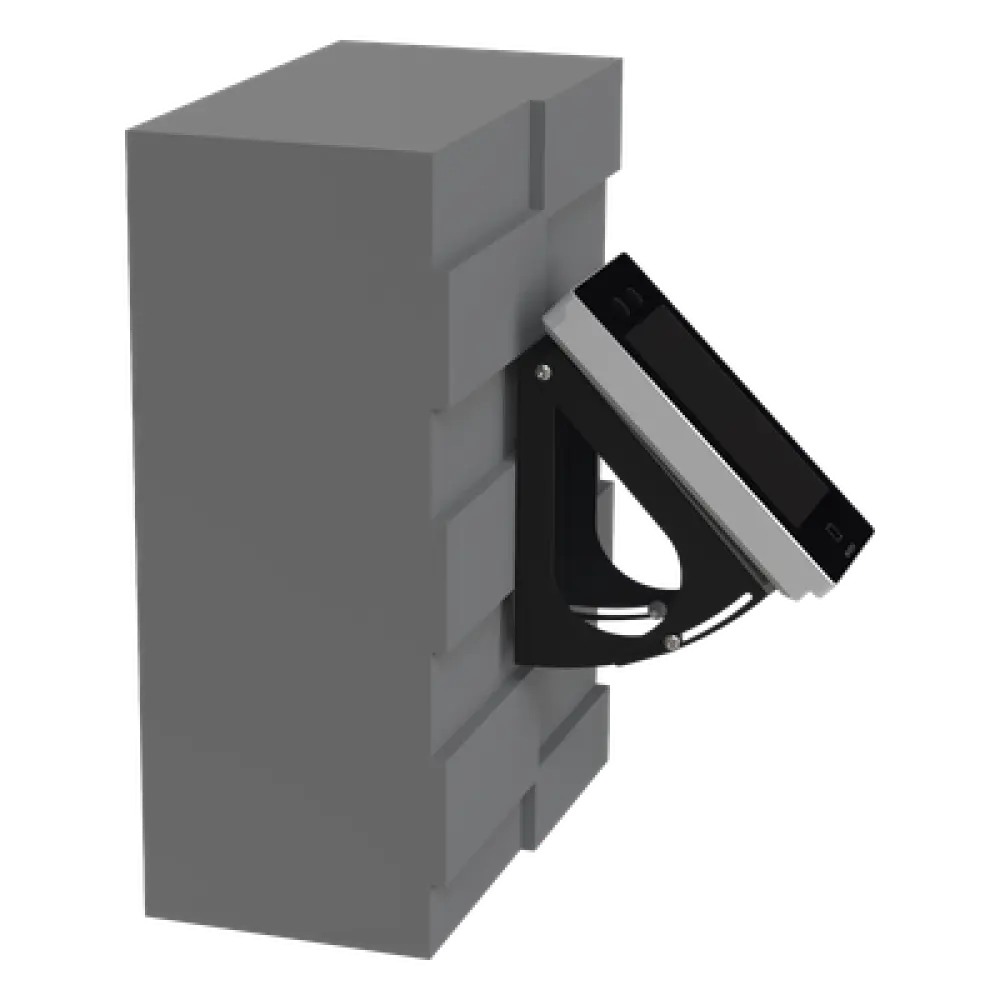 Base de Pared para Lectora / Ángulo Ajustable 25°-55° / Acero con Recubrimiento en Polvo / Instalación en Pared