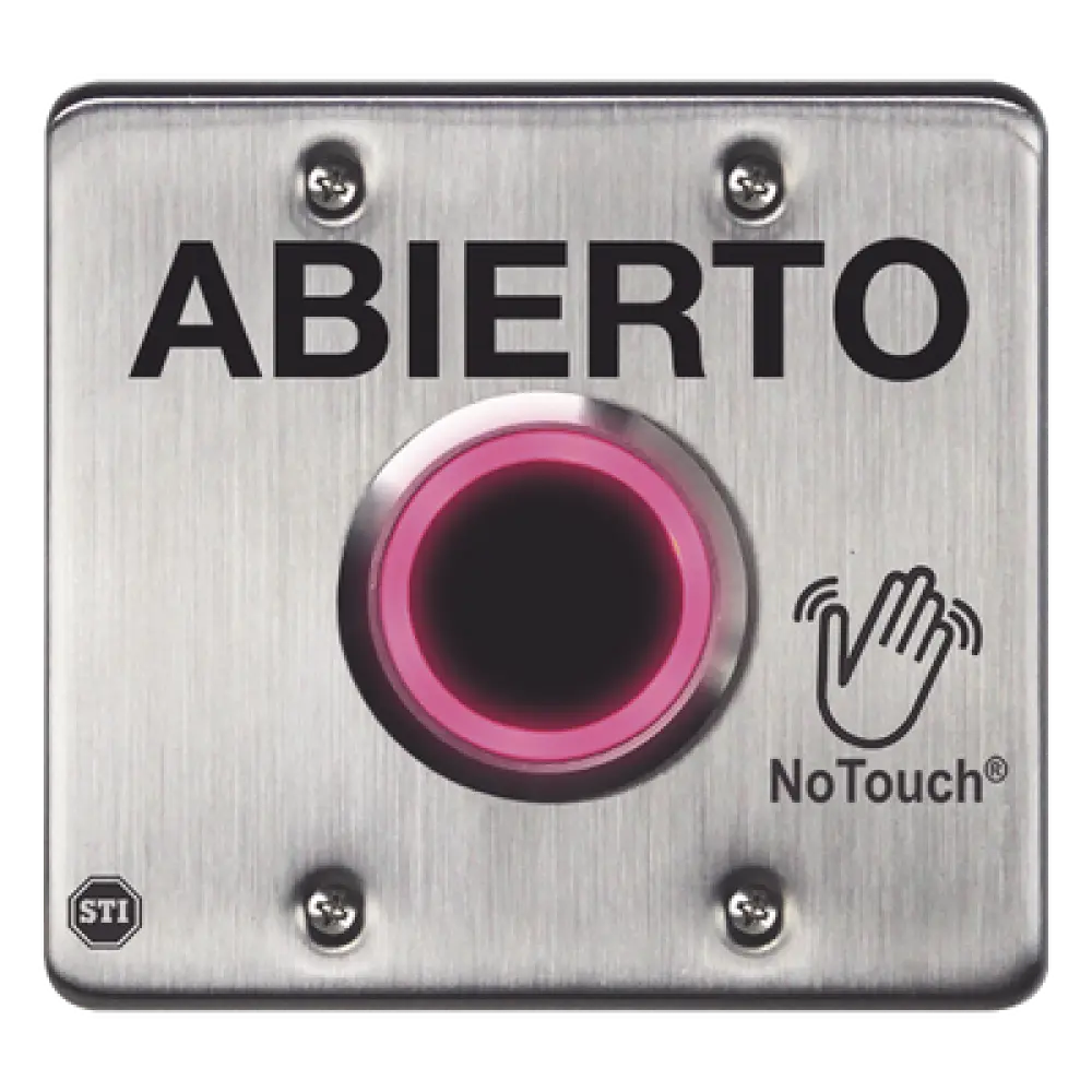 Interruptor IR Sin Contacto / Acero Inoxidable 304 Grado Médico / Salida Doble / Contacto Seco 120 VCA / LED Bicolor