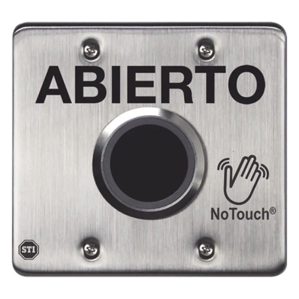 Interruptor IR Sin Contacto / Acero Inoxidable 304 Grado Médico / Salida Doble / Contacto Seco 120 VCA / LED Bicolor