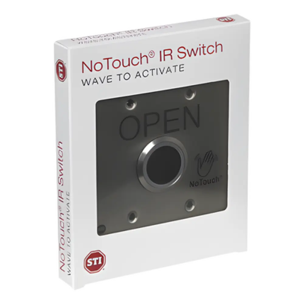 Interruptor IR Sin Contacto / Acero Inoxidable 304 Grado Médico / Salida Doble / Contacto Seco 120 VCA / LED Bicolor