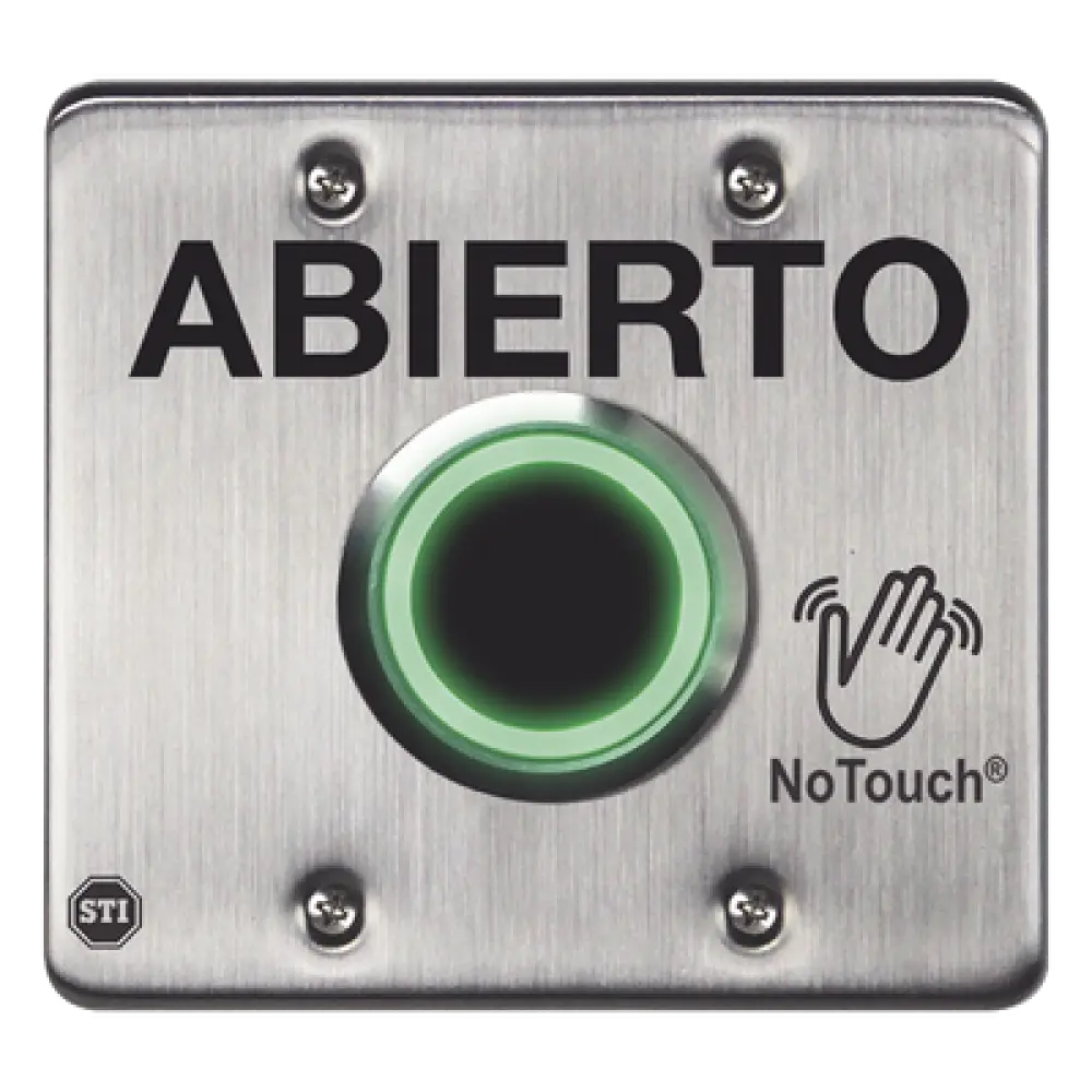 Interruptor IR Sin Contacto / Acero Inoxidable 304 Grado Médico / Salida Doble / Contacto Seco 120 VCA / LED Bicolor