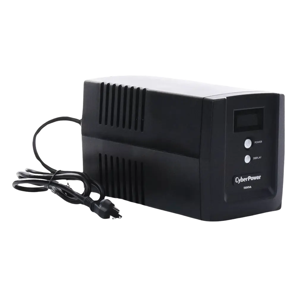 UPS de 1500 VA/900 W, Topología Línea Interactiva, Entrada 120 Vca NEMA 5-15P, y 8 Salidas NEMA 5-15R, Con Regulador de Voltaje (AVR)