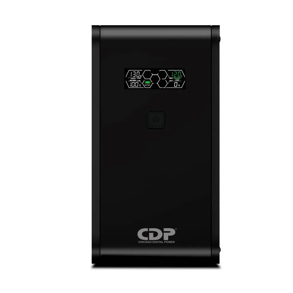 No-Break CDP R-SMART1010 1000VA/500W UPS Interactiva AVR 10 Salidas - 560 Joules, Proteccion RJ45, LCD, software 120 Vac