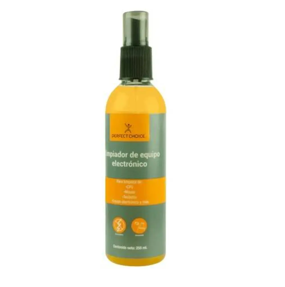 Limpiador Antiestático para Equipo Electrónico 250ml | PERFECT CHOICE -
