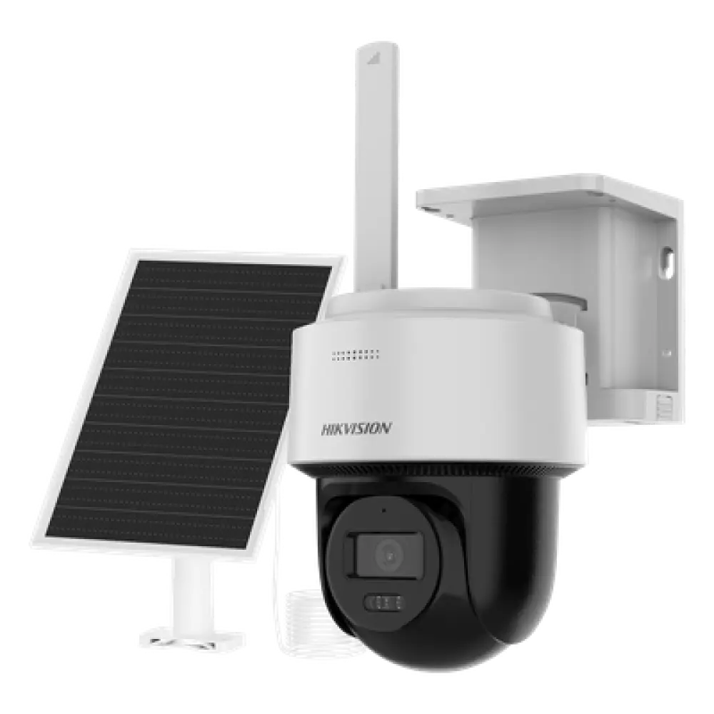 Kit Solar IP PT / 4 Megapixel / AOV 24/7 / 4G LTE / Dual Light 30 m (98.4 ft) / Panel Solar 8W + Batería 9000 mAh / IP66