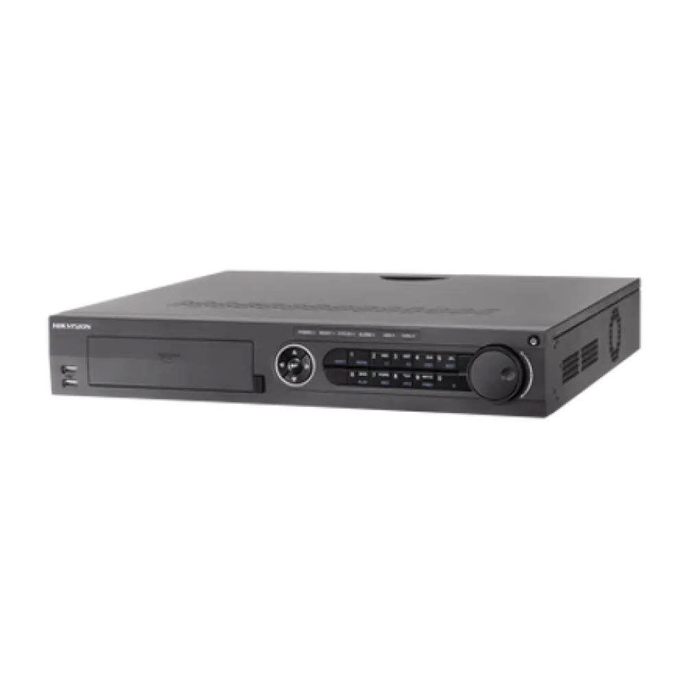 DVR 32 Canales TurboHD + 16 Canales IP / 3K Lite / 5 Megapixel Lite / 4 Bahías de Disco Duro / Audio por Coaxitron / AcuSense / POS / Videoanalisis / 16 Entradas y 4 salidas de Alarma