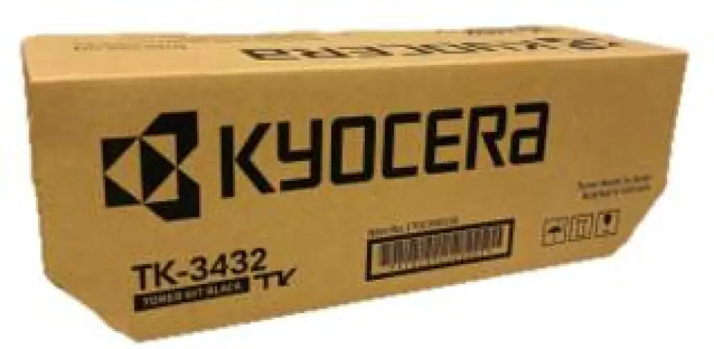 Tóner KYOCERA TK-3432 - Rendimiento aproximado: 21, 000 páginas. Basado en ISO 19752. Compatible: ECOSYS MA5500ifx, ECOSYS PA5500X.