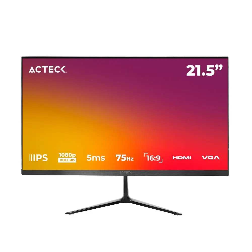 Monitor  ACTECK Captive Vivid SP215 - 21.5 pulgadas, 250 cd / m², 1920 x 1080 Pixeles, 5-8 ms, Negro