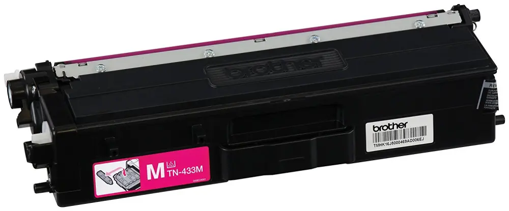 Tóner Brother TN433M magenta - rendimiento apróximado 4, 000 páginas, compatible con MFCL8900CDW