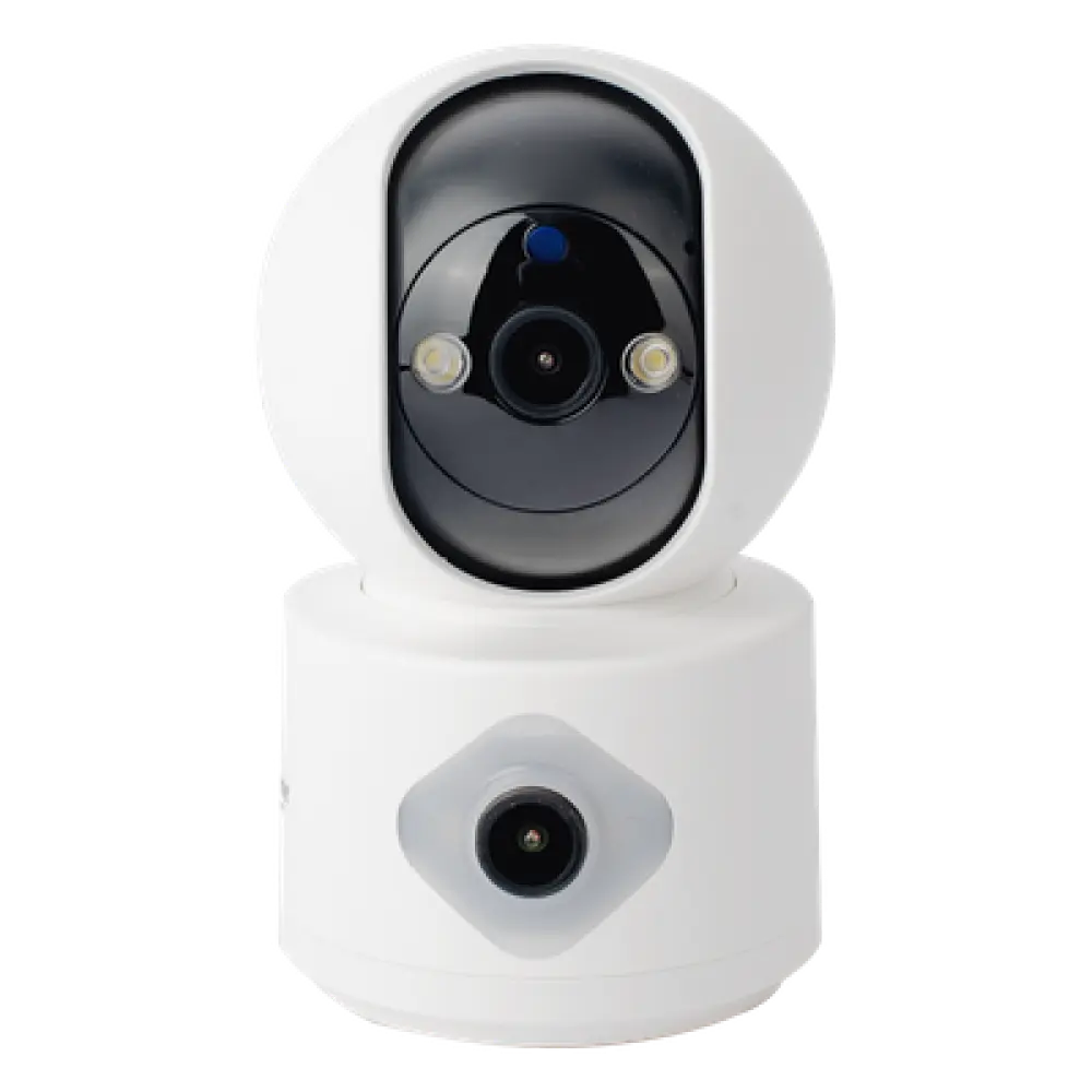 Cámara IP WiFi / Doble Lente 3MP / Pan 320° / Tilt 70° / Autoseguimiento / IR 10 m (32.8 ft) / Audio Bidireccional / microSD 128GB