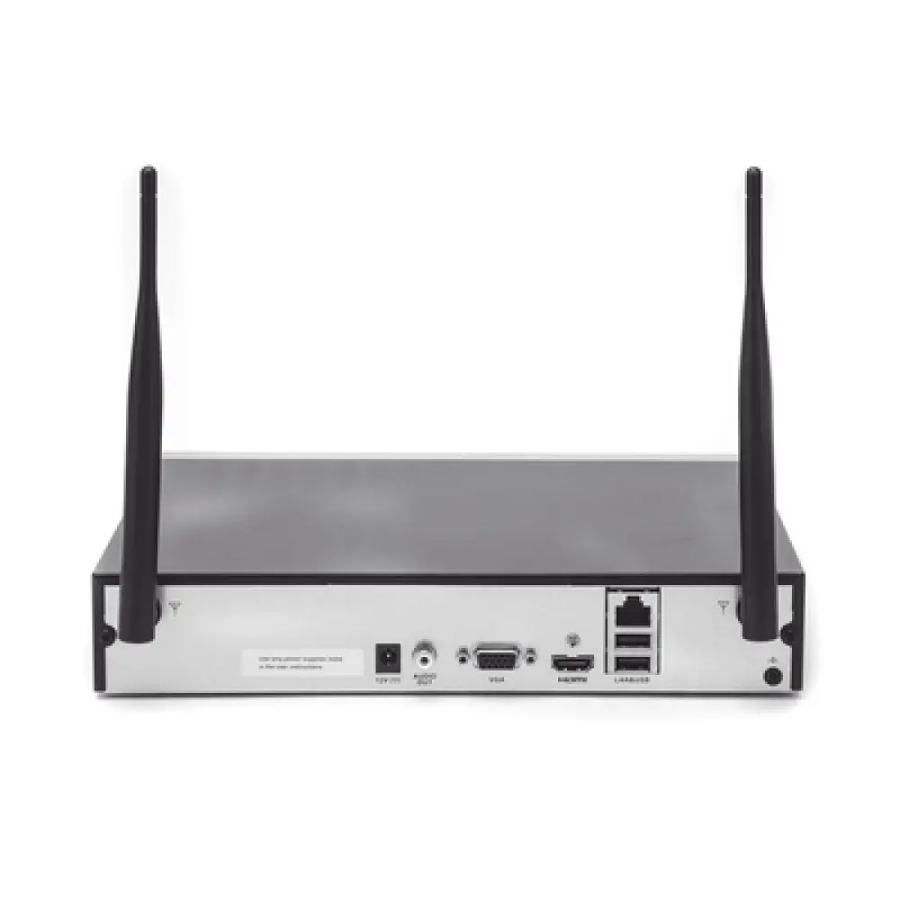 NVR IP / 4 Canales / 4 Megapixel / 1 Bahía HDD hasta 6 TB / Wi-Fi MIMO 2.4 GHz / Full HD