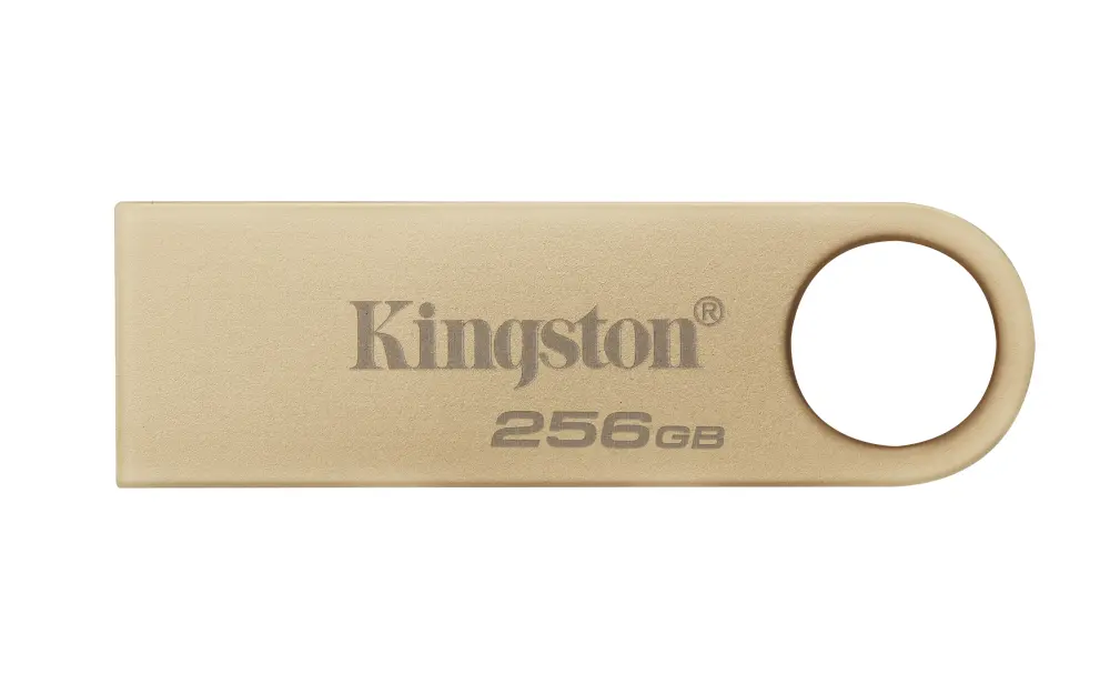 MEMORIA USB KINGSTON DATATRAVELER SE9 G3 256GB 3.2 GEN 1 METÁLICA ORO -