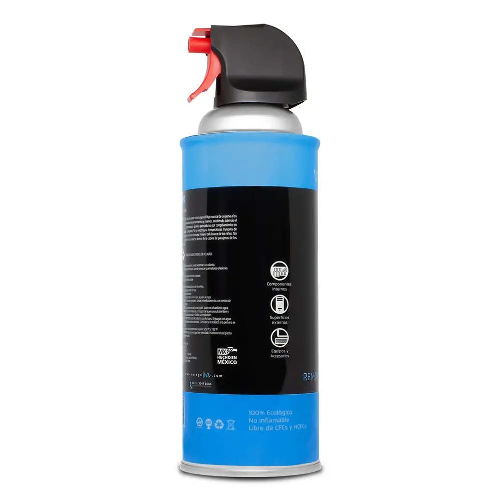 Aire comprimido VORAGO - CLN-100, Removedor de polvo, 440 ml.