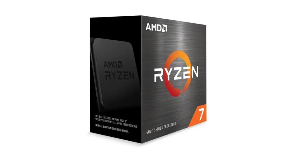 AMD RYZEN 7 5700 - 8 núcleos, Socket AM4, Con Ventilador, Se requiere una tarjeta gráfica independiente.