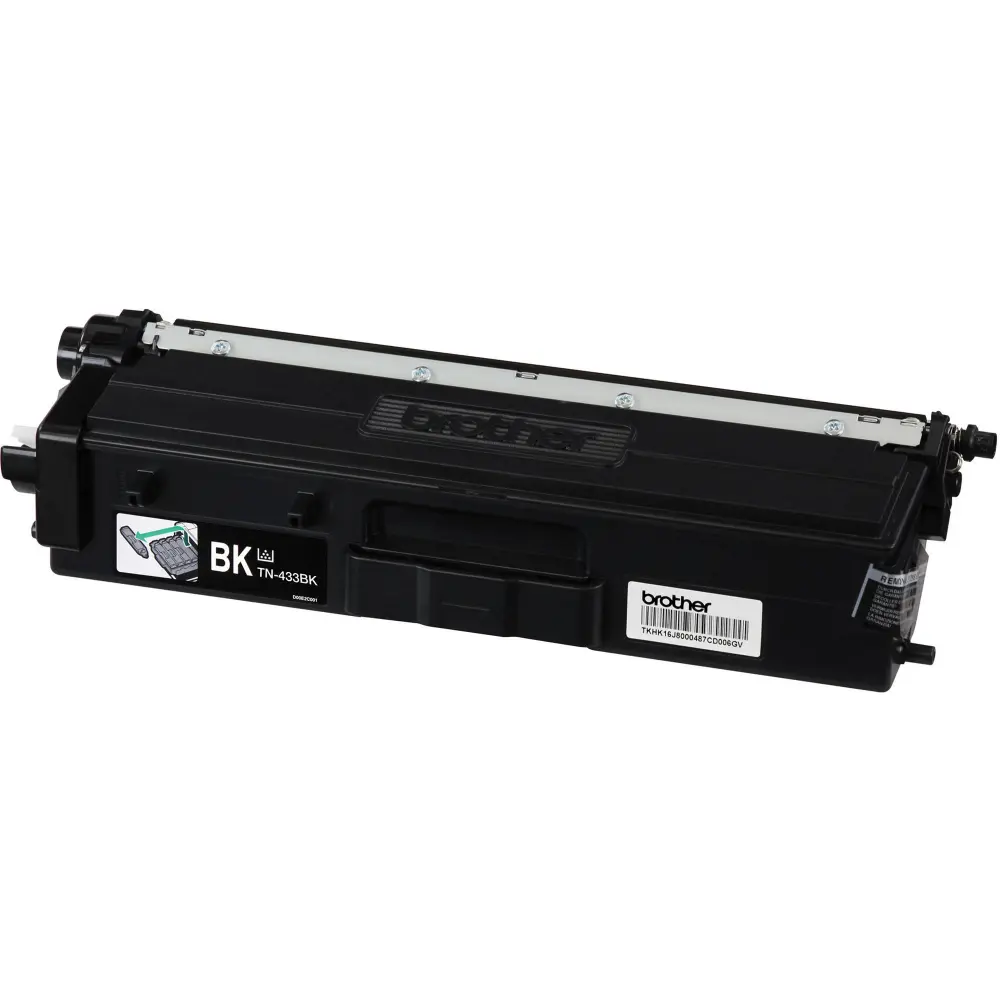 Tóner Brother TN433BK negro - rendimiento apróximado 4, 500 páginas, compatible con MFCL8900CDW
