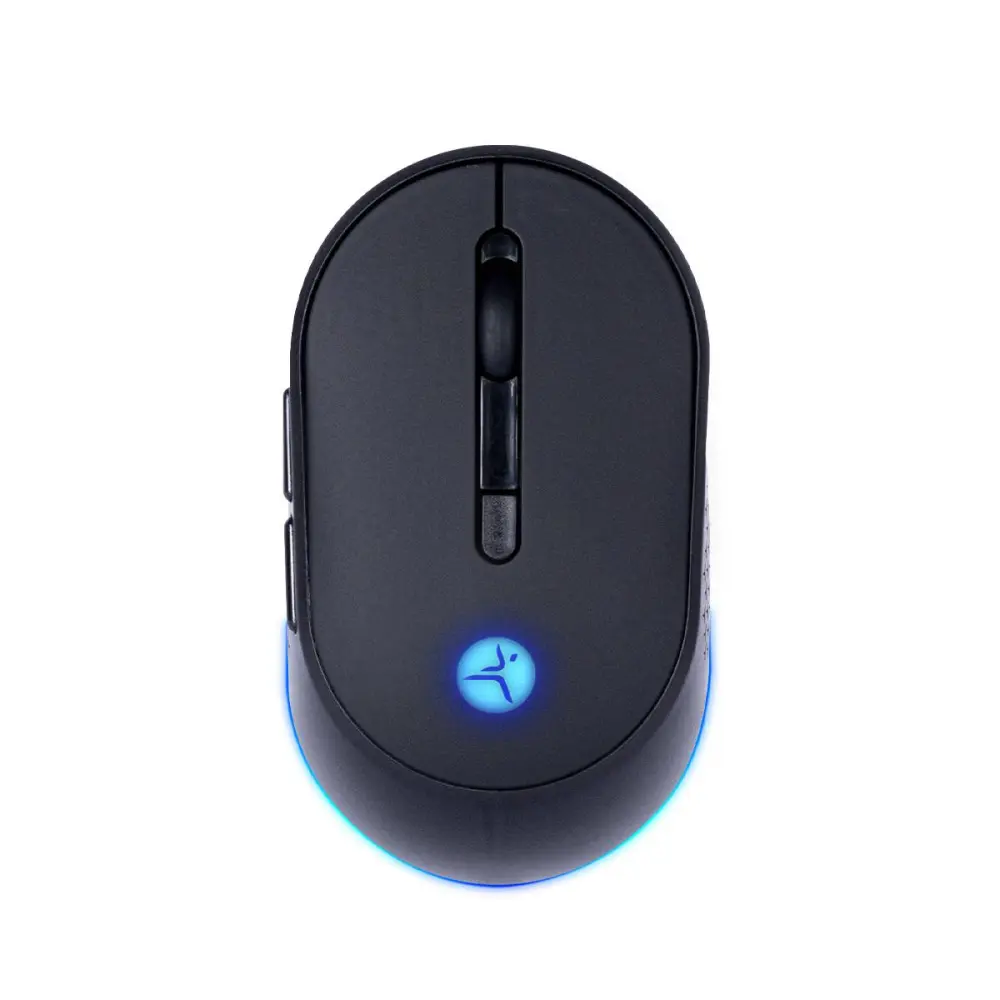 Mouse THUNDER Inalámbrico recargable - bluetooth, DPI:1200, 2400, 3200, TECHZONE TZACMOI24  Cambio de luz RGB y navegación