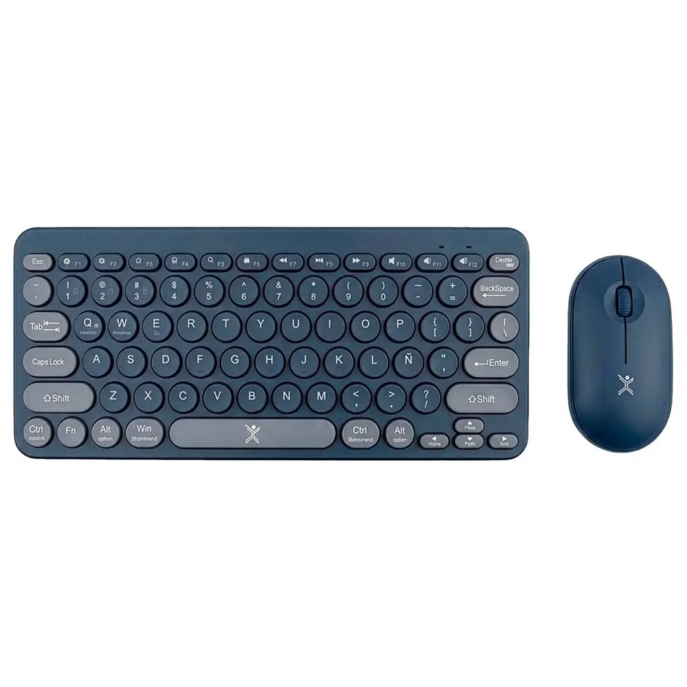 Kit de Teclado + Mouse Inalámbrico Bluetooth Dual 2.4GHz Froyo Color: Azul Indigo| PERFECT CHOICE -